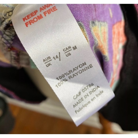 Orientique Size 14 Printed Tunic Top - Picture 6 of 7